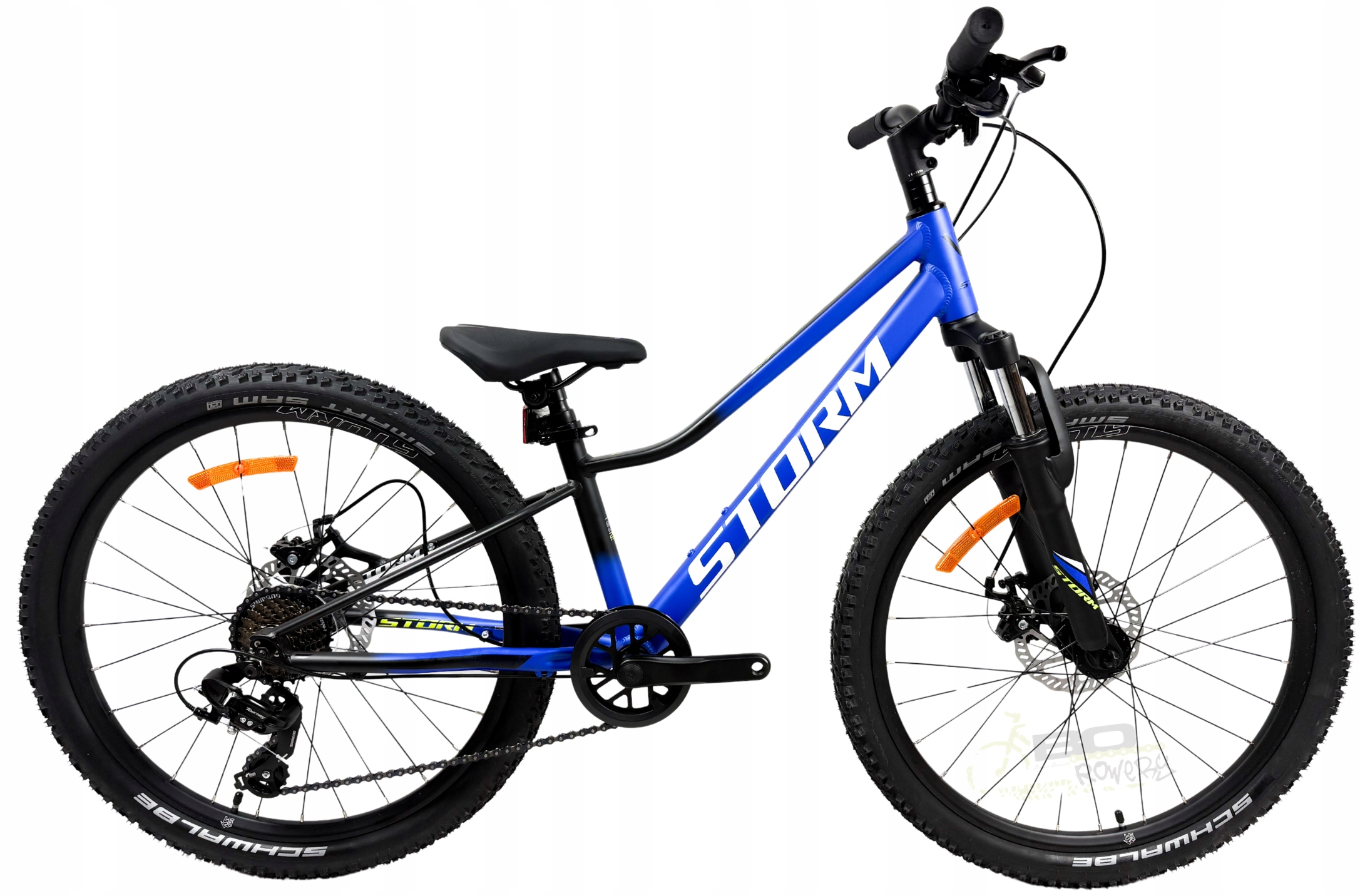 Rower Młodzieżowy 24 Storm Racer 2D rama 11 niebieski 1x7 2026