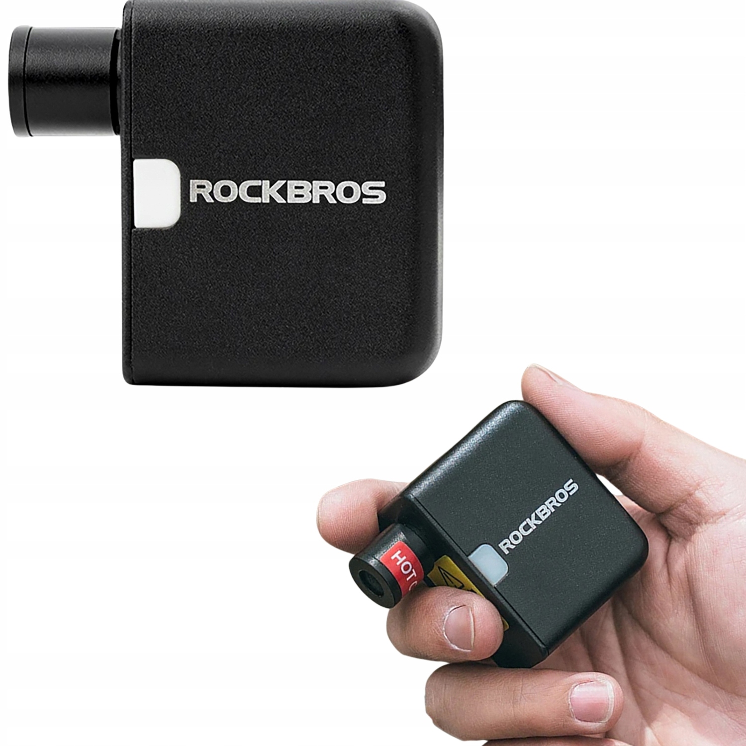 Kompresor Pompka Elektryczna Rowerowa Mocna 100PSI Przenośna Usb-c Rockbros