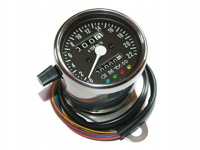 20.201.412 - СПІДОМЕТР З ЧОРНИМ ЦИФЕРБЛАТОМ ДО 220 КМ / ГОД