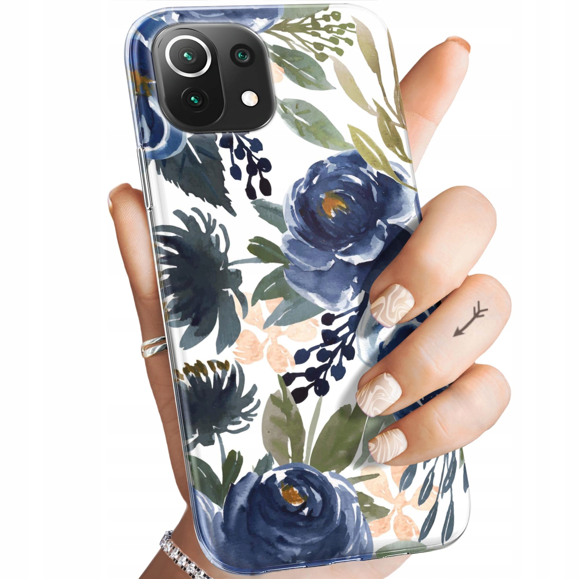 Etui Do Xiaomi MI 11 Lite 4G 5G Ne Kwiaty Kwieciste Flower Case