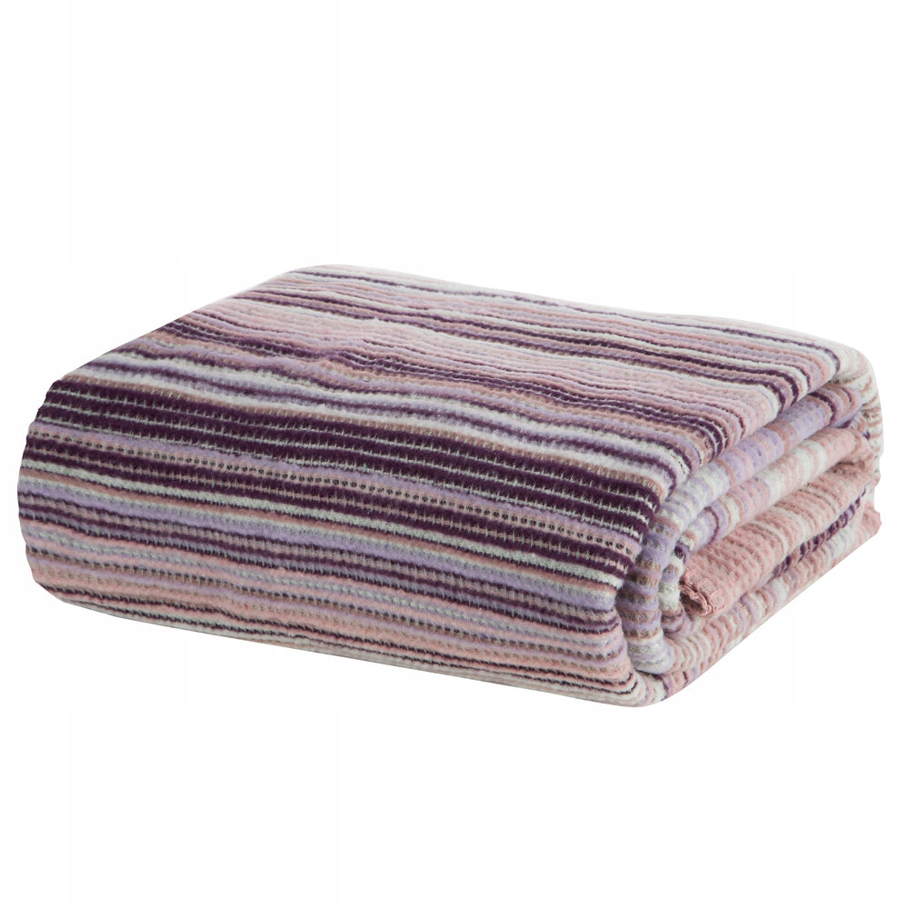 Deka Amber 200x220 Design91 pudrové vřesové pruhy