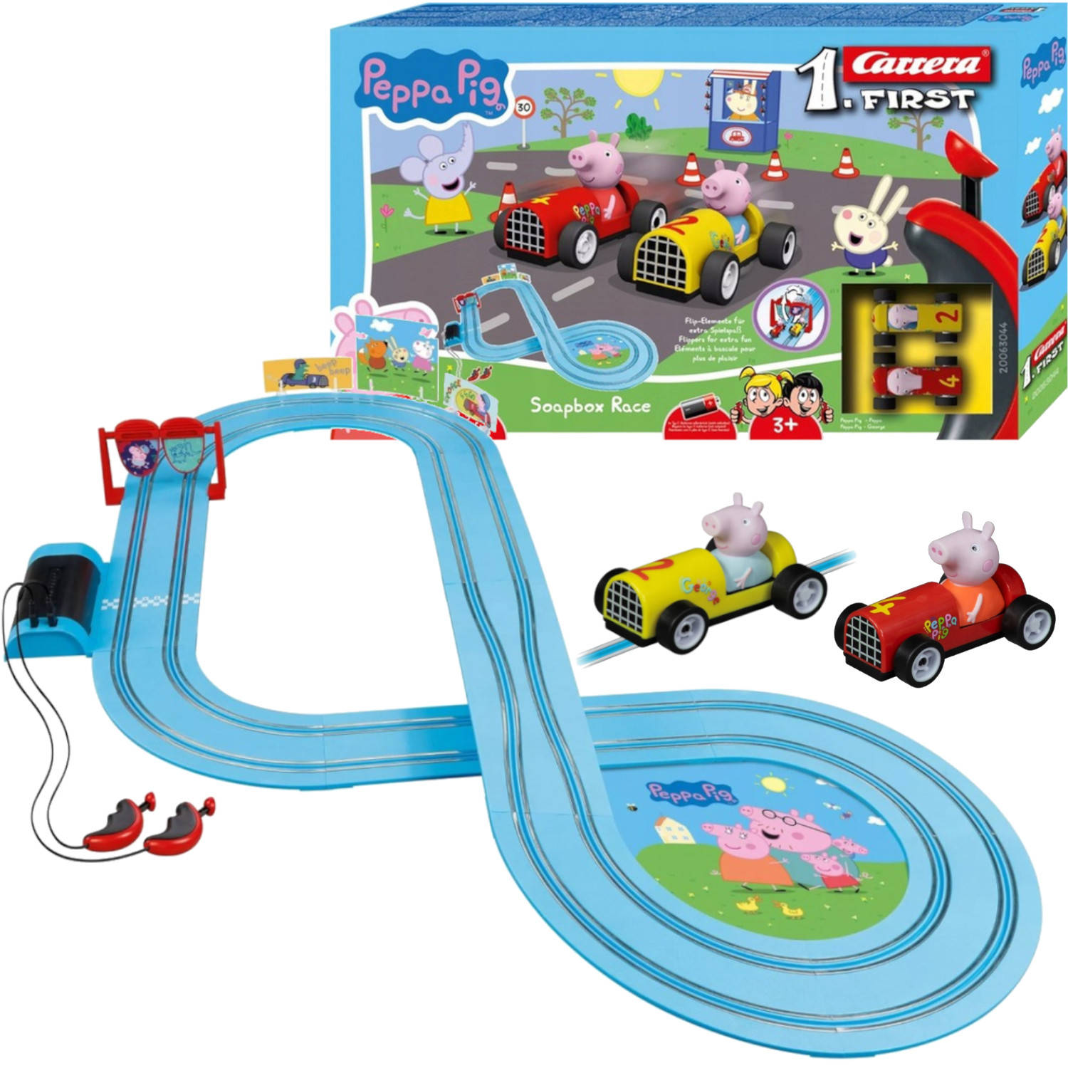 

Tor Wyścigowy Świnka Peppa Carrera 2 Autka 2,9 m
