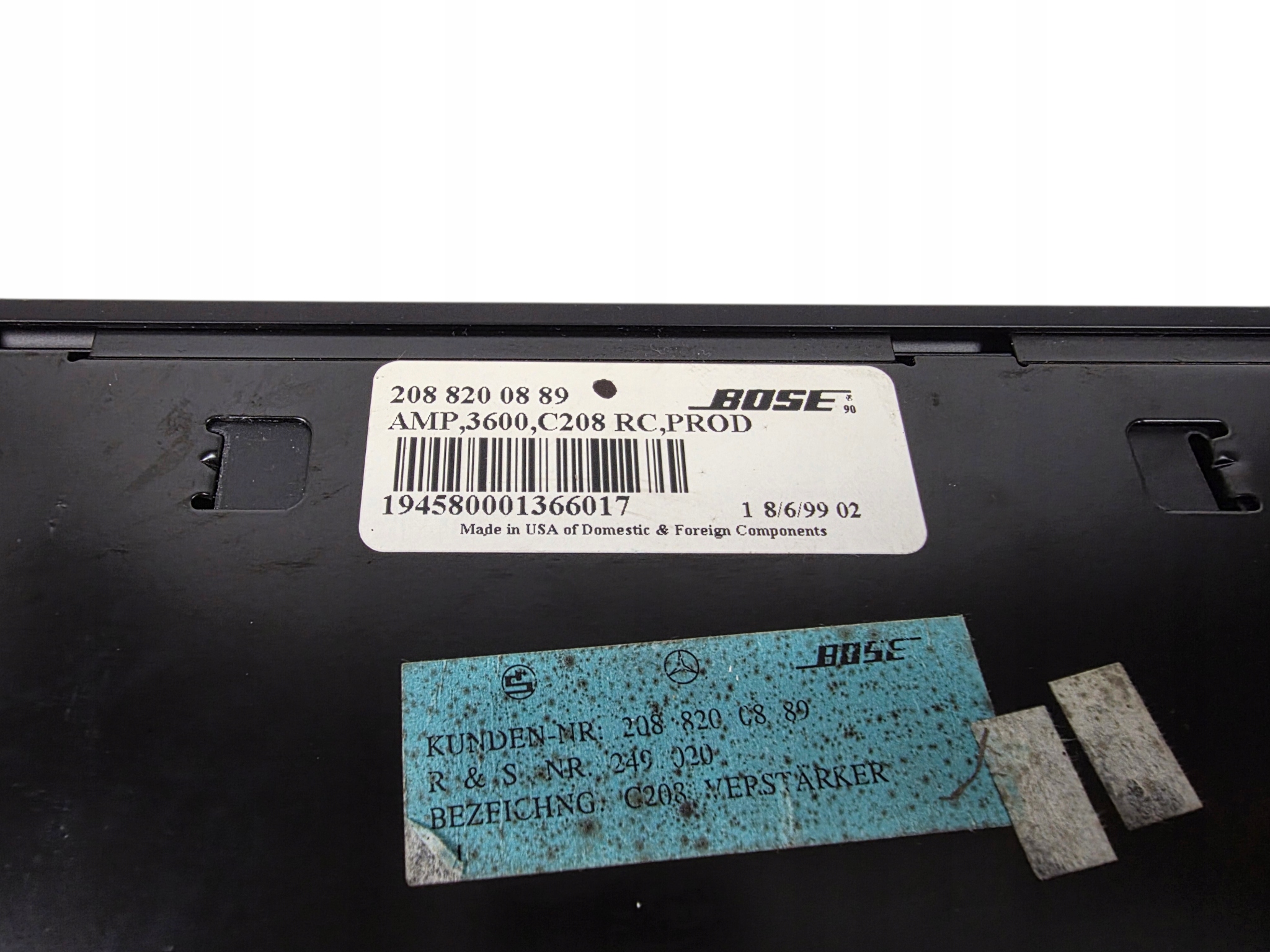 MERCEDES CLK W208 amplifier BOSE ORG. 2088200889