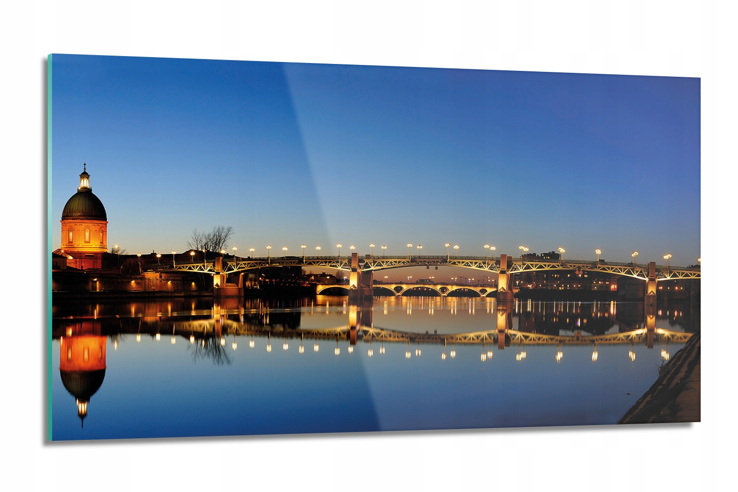dekor Panorama město noc tvrzený 120x60 dekor