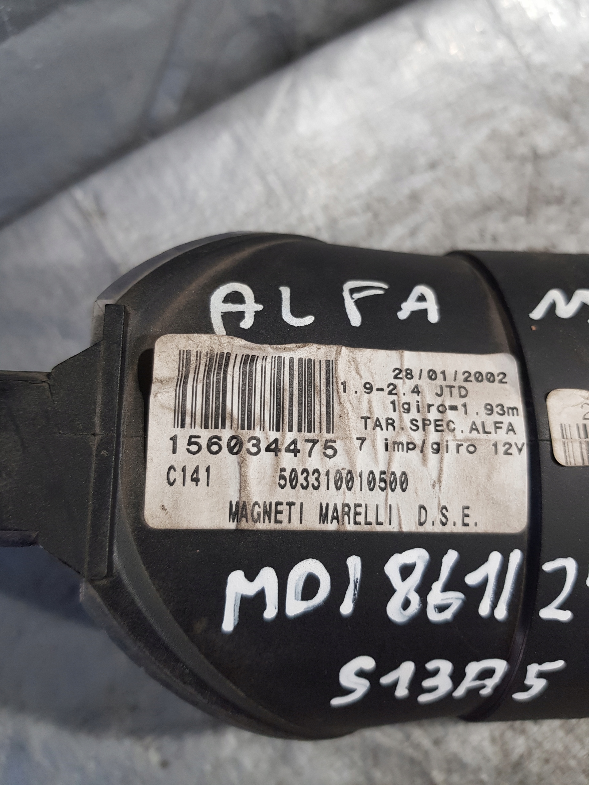 ALFA ROMEO 156 dials dials 60653706 156049818