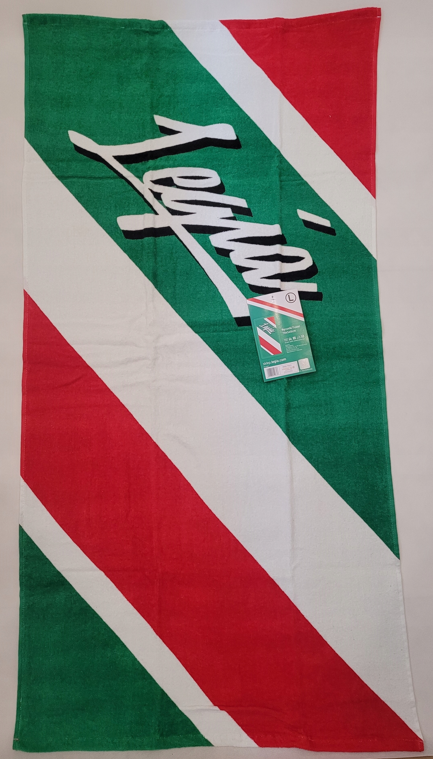LEGIA WARSZAWA Ręcznik bawełniany 70 X 140 cm