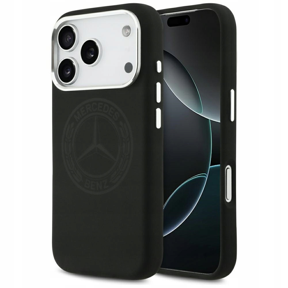 Mercedes Etui Magnetyczne Do Magsafe Iphone 17 Pro Silicone Vintage Logo