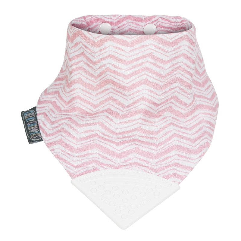 Muślinowy śliniaczek z gryzakiem Rosy Days Muslin