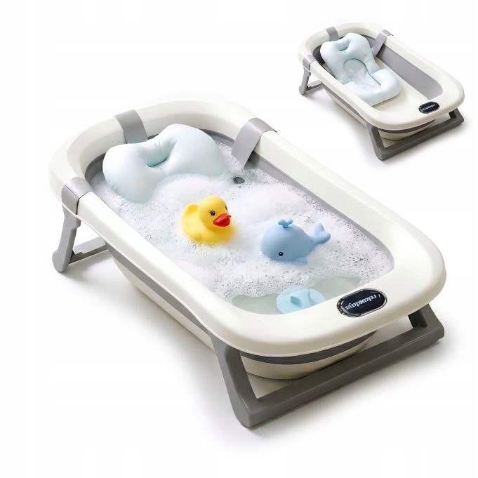 Składana wanienka niemowlęca z miękką poduszką relaxdays/ r869g