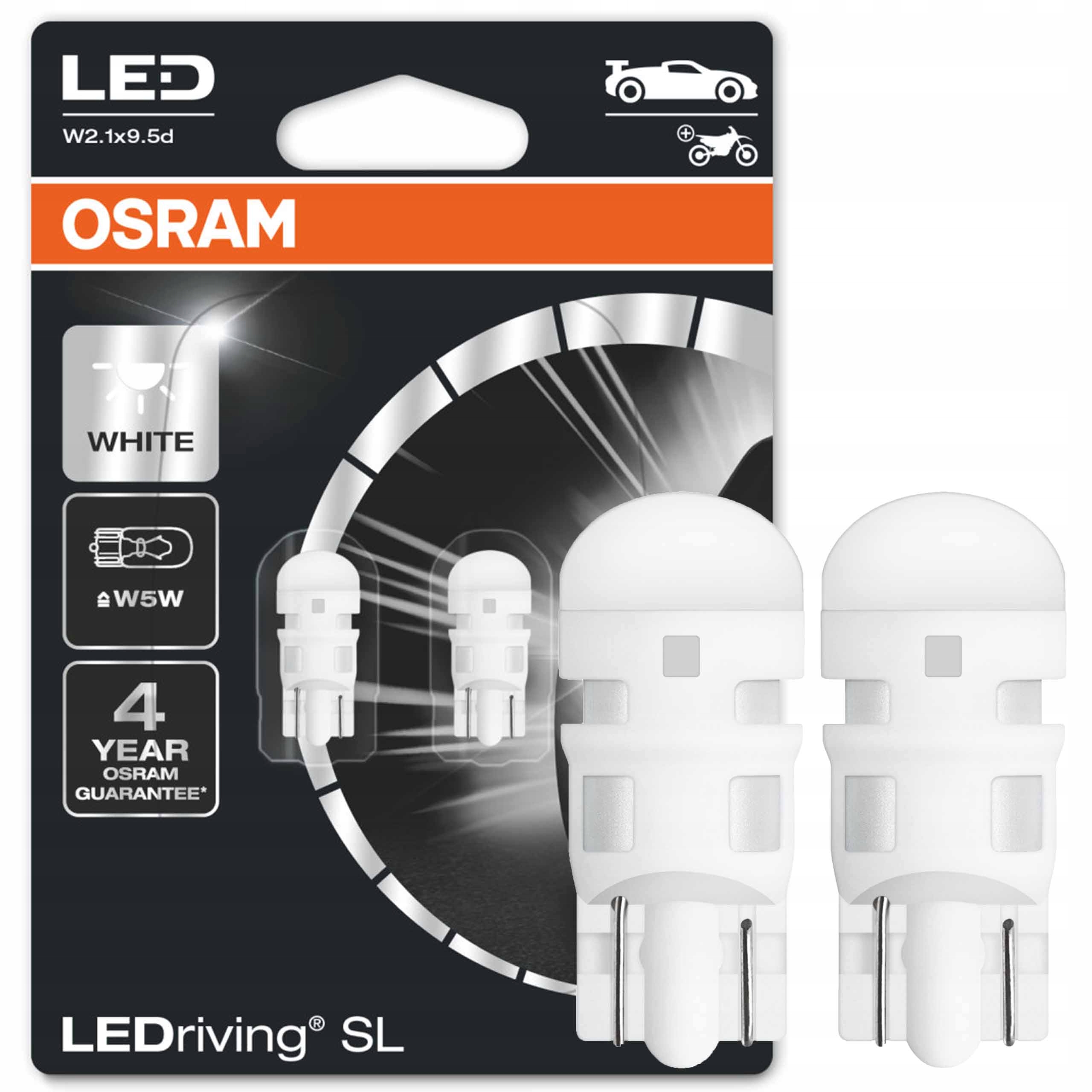 OSRAM Retrofit LEDriving SL W5W 6000K 12V 2 SZT