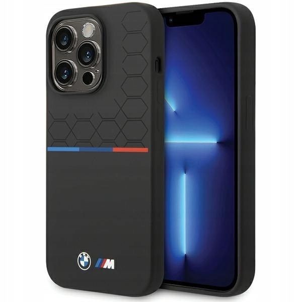 Bmw BMHCP15L22SMPK iPhone 15 Pro 6.1" czarny/black Silicone Pattern