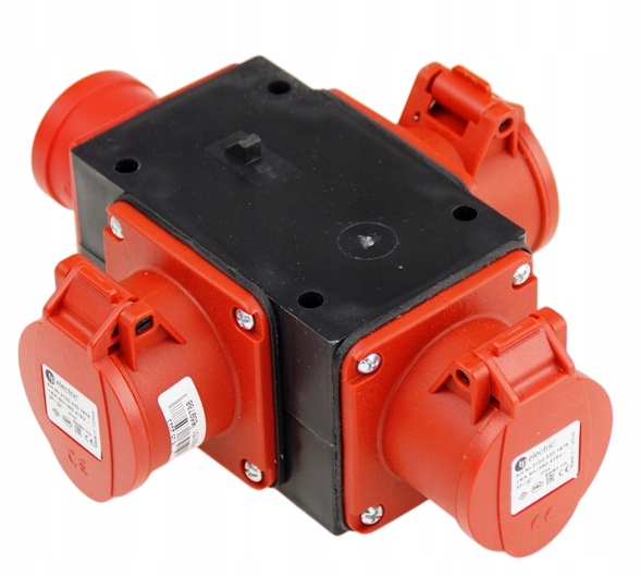 Přenosný Rozvaděč Silový Rozbočovač 3 X 400V 16A/4P Vstup 16A IP44