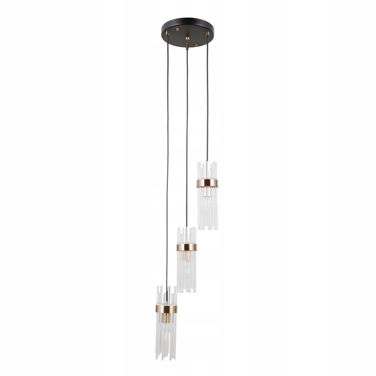 Závěsná lampa Stropní Svítidlo Taraso Zlatá Glamour 3x E14 40W Stylová Italux