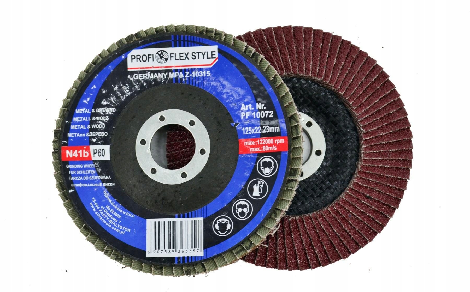 Disc lamelă 125 P40 40gr roată de șlefuit Seria 10052