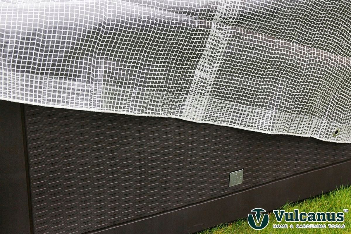 B. GRUBA PLANDEKA OKRYCIOWA NA PRZYCZEPĘ PRZEŹROCZYSTA ZBROJONA 100g 6x5m Gramatura (g/m2) 100 g/m2