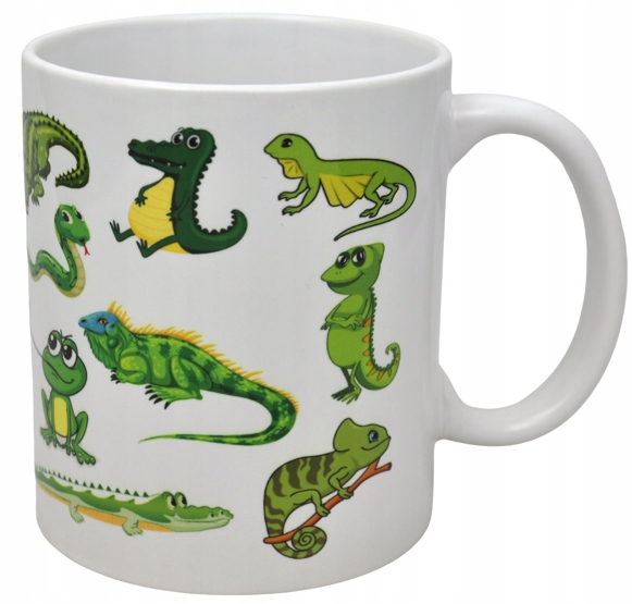 KUBEK DLA FANÓW ZWIERZĄT ŻÓŁW ŻABA WĄŻ JASZCZURKA Marka inna