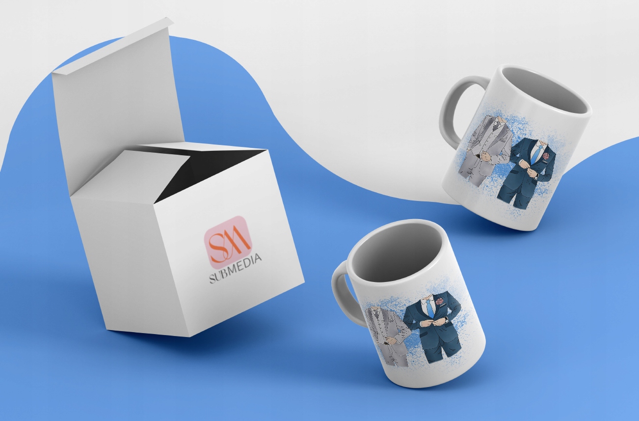 KUBEK NA PREZENT PODZIĘKOWANIE DLA ŚWIADKA IMIĘ Linia FOTO KUBKIZ GRAFIKĄ