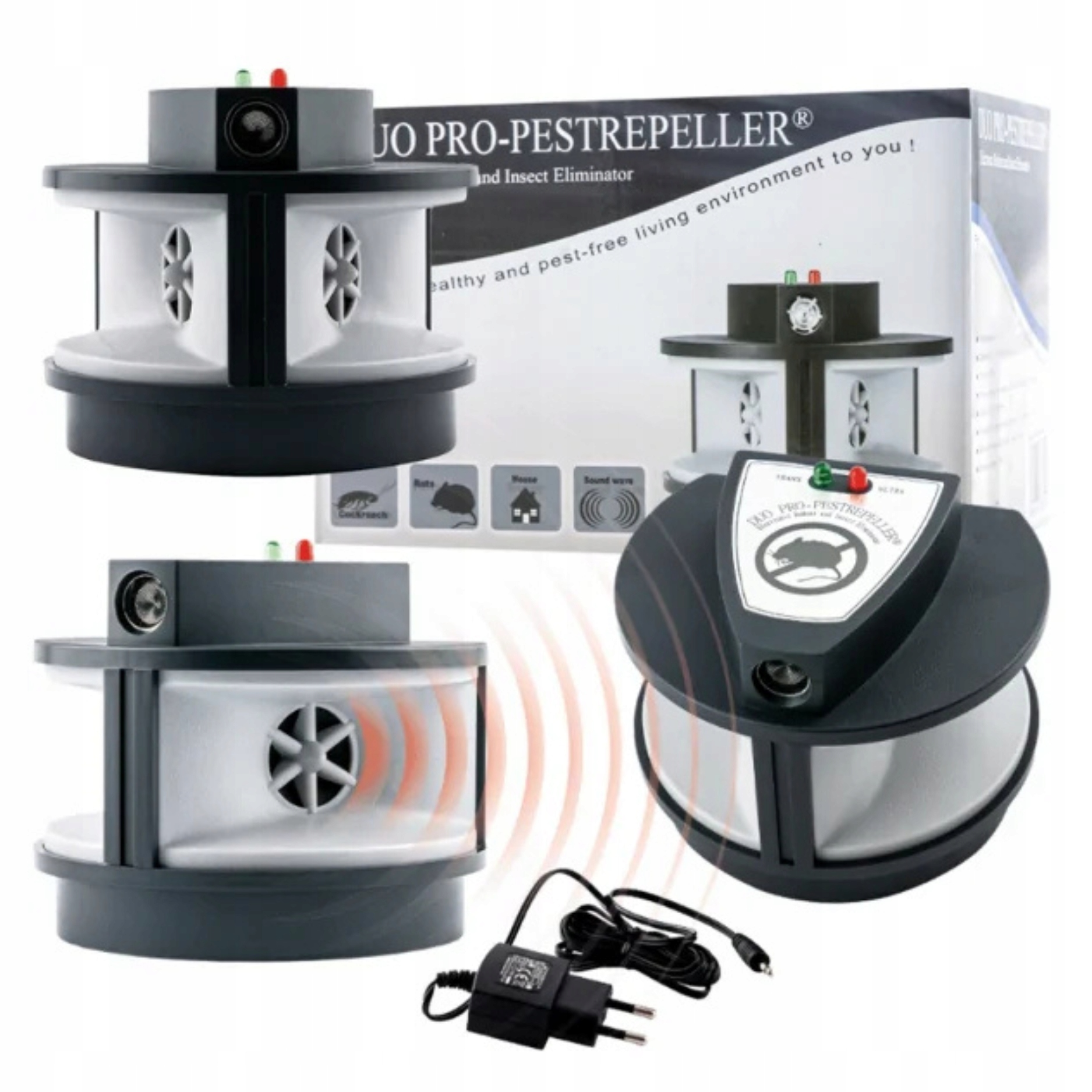 Mocny Odstraszacz na kuny myszy szczury owady gryzonie Leaven LS-927M