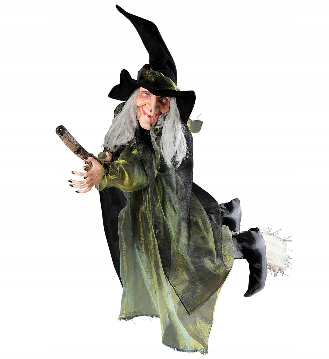 Dekorace figurína čarodějnice 1m