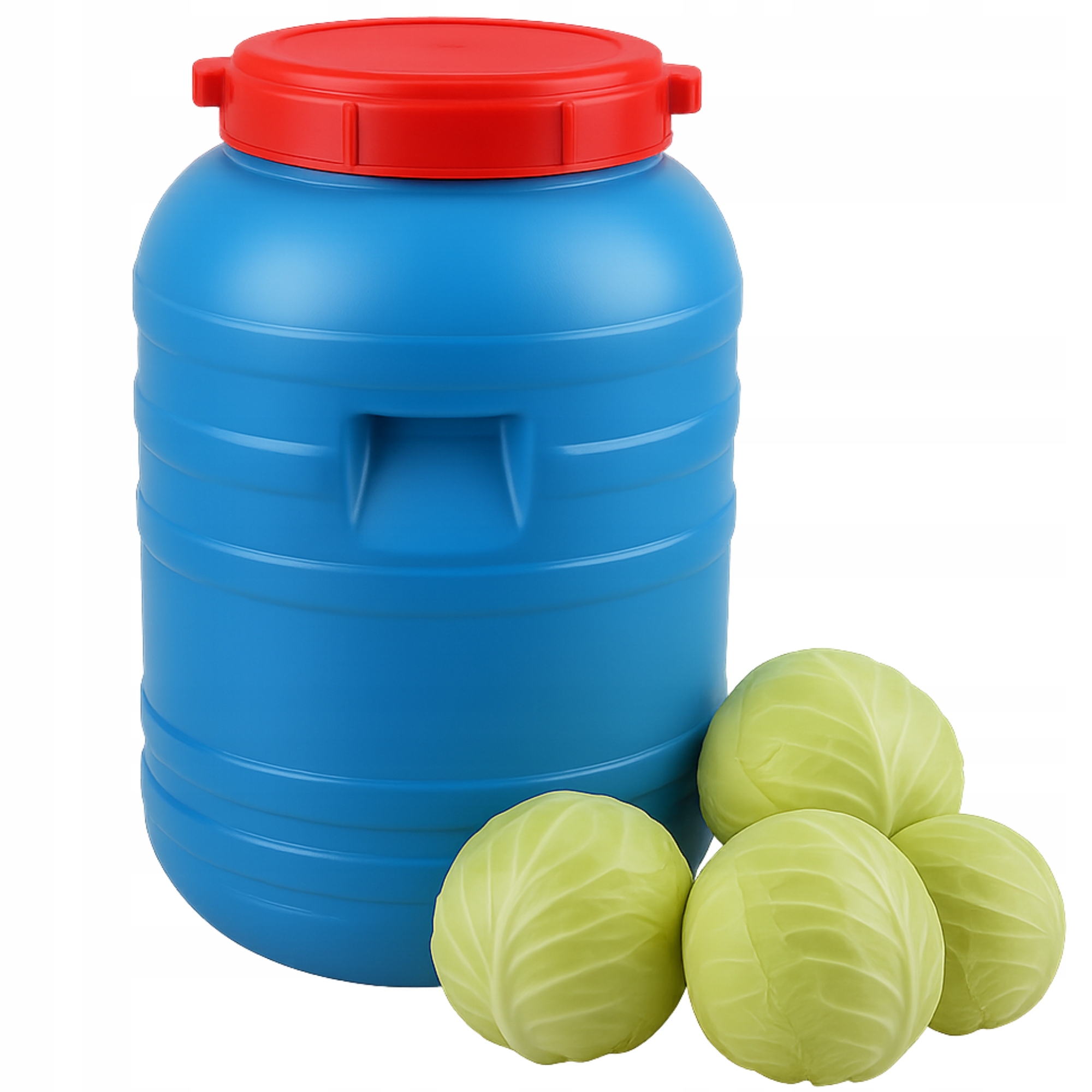 ПЛАСТИКОВЫЙ БОЧОНОК ДЛЯ ХРАНЕНИЯ 30L СИНИЙ БАК АТТЕСТАЦИЯ