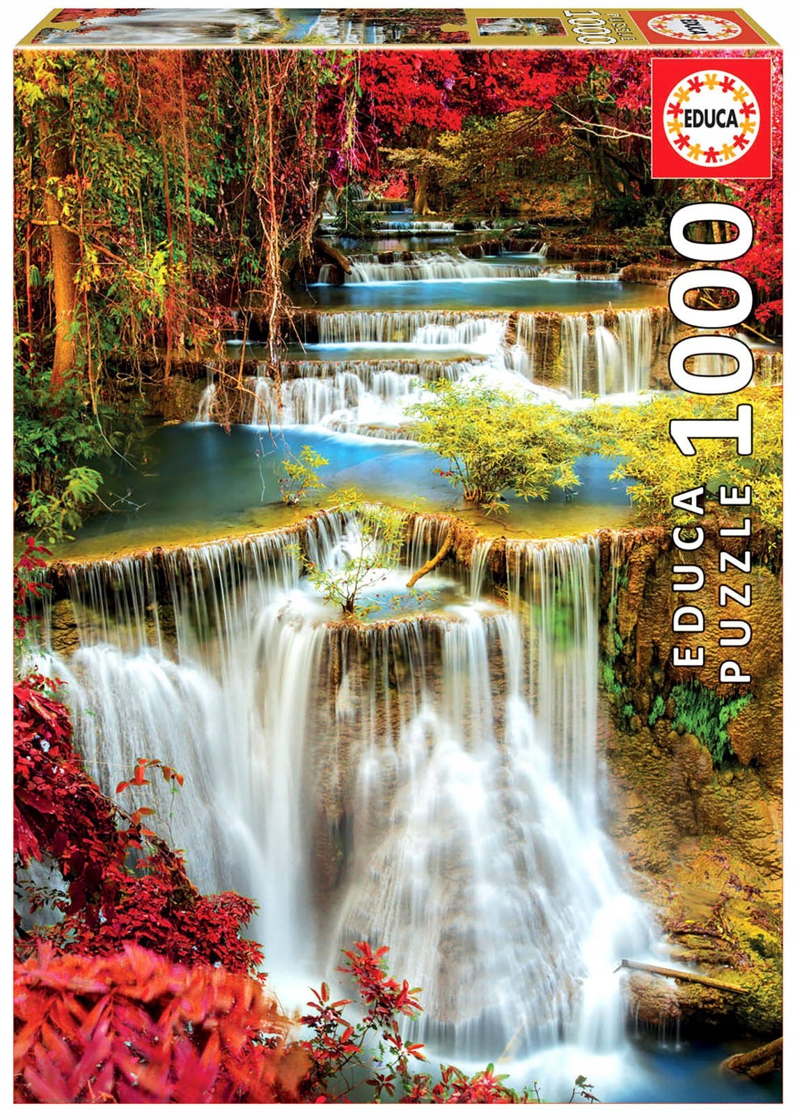 

Educa Puzzle 1000 el Leśny wodospad