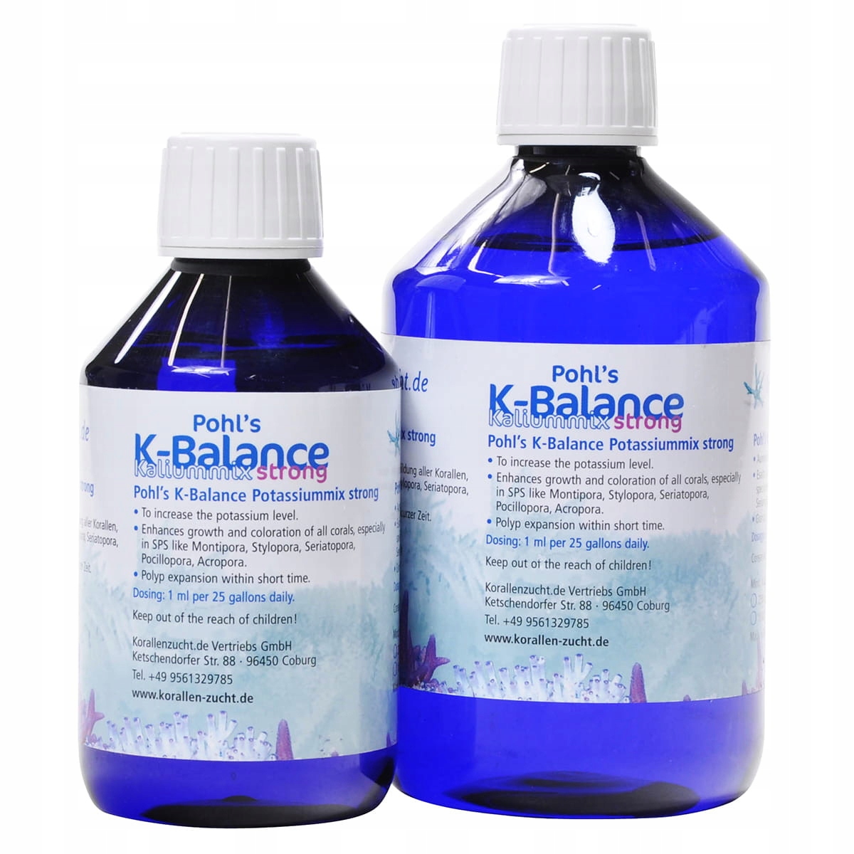 Korállen Zucht K-balance Strong 250 ML Doplněk Draslíku Pro Korálovce