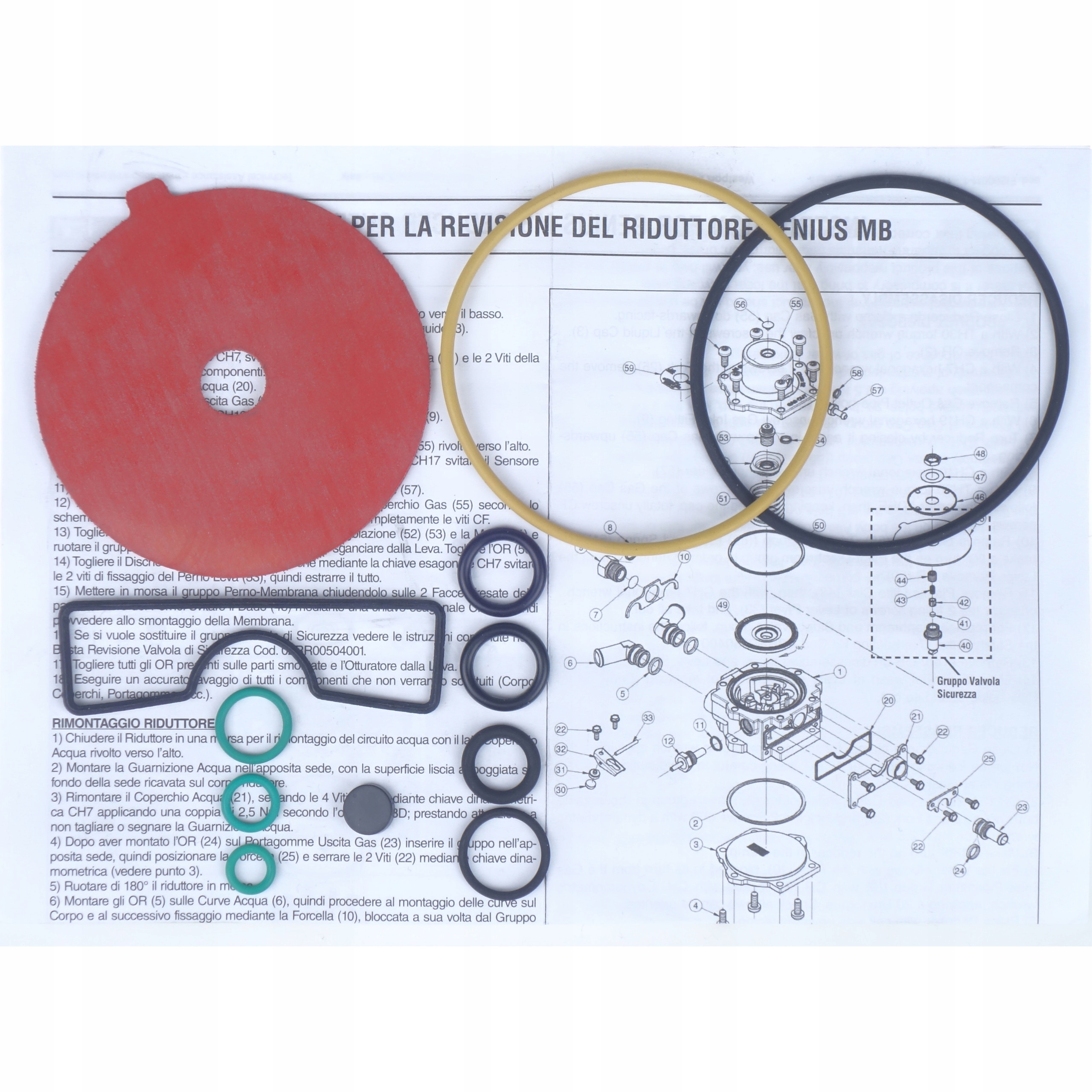 Zestaw naprawczy BRC Genius MB oryginalny do reduktora LPG