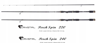 WĘDKA SPININGOWA CRYSTAL PERCH 2,4 m=2-8g=SPINING
