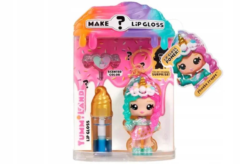 Yummiland. Lip Gloss Mystery color change. Phoebe Frappe MGA