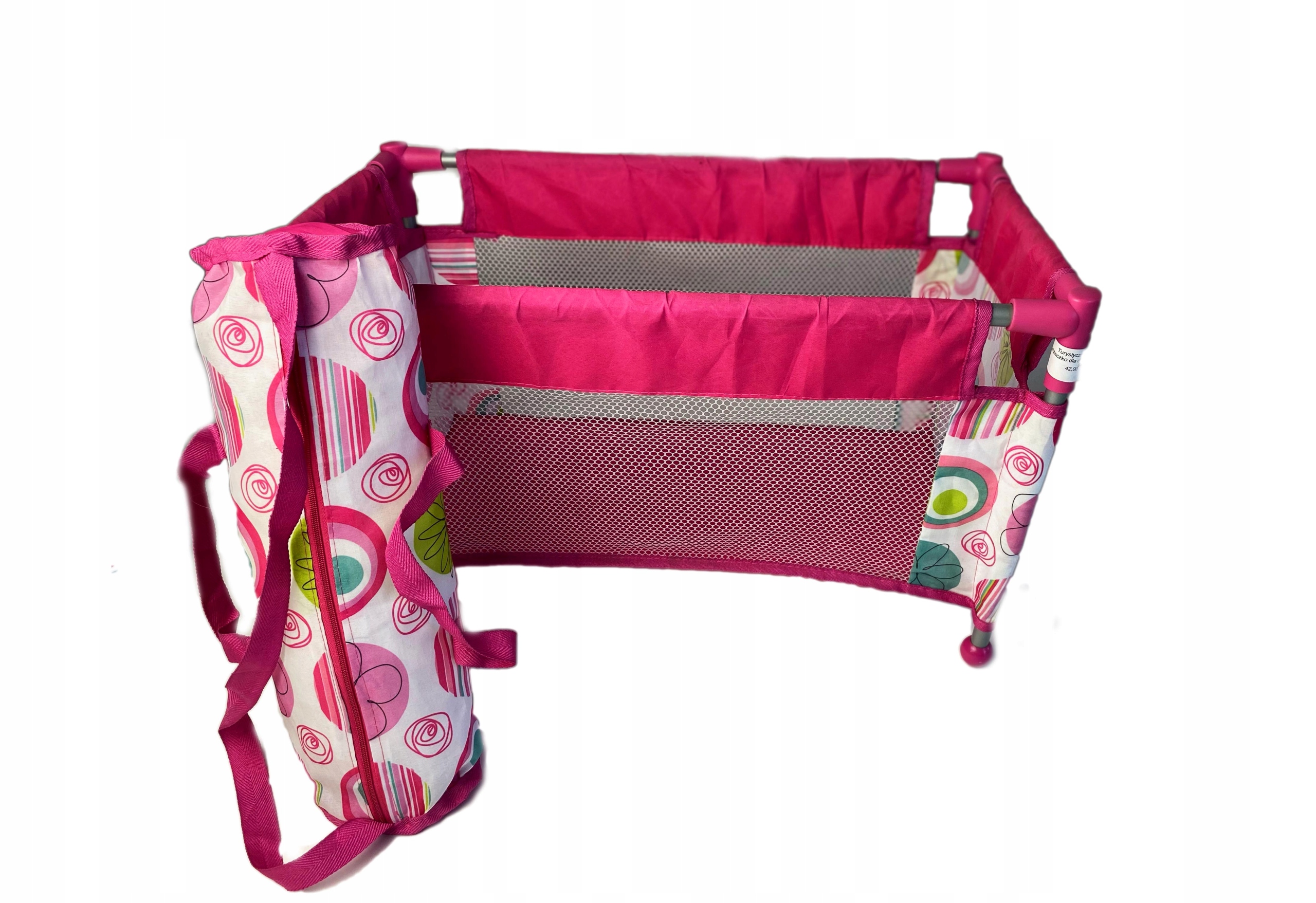 ŁÓŻECZKO TURYSTYCZNE dla lalek + TORBA