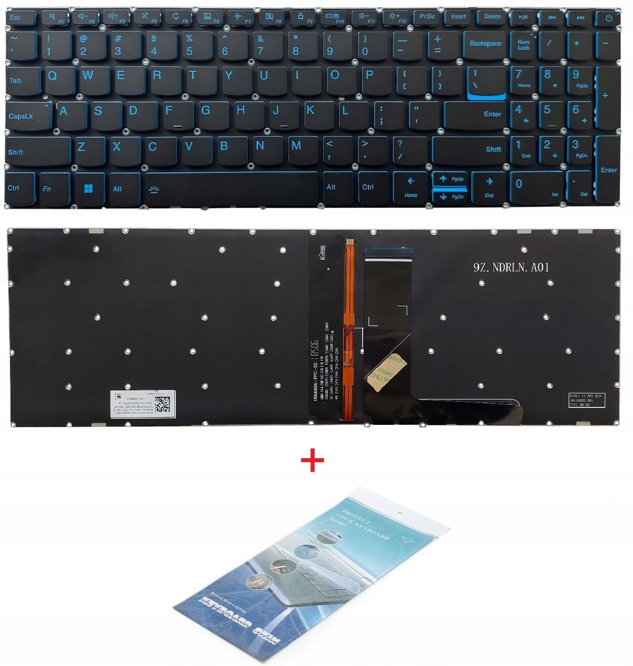 Nová klávesnice pro Lenovo IdeaPad L340-15 L340-17 s Led podsvícením Bu