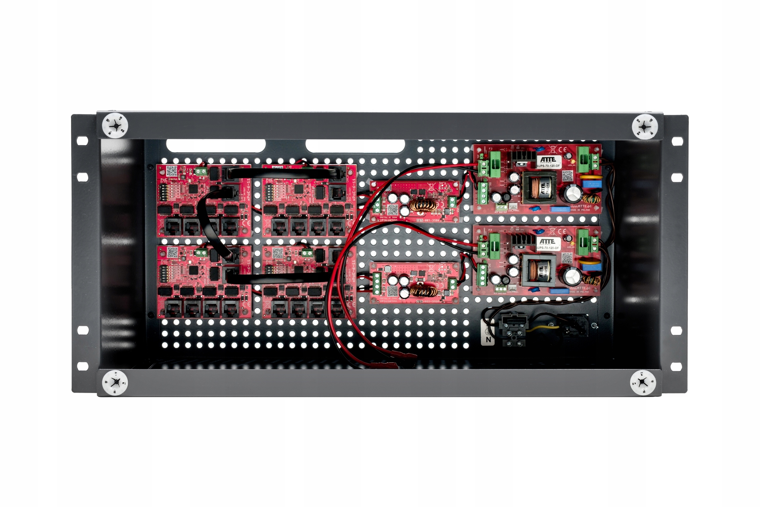 PoE prepínač pre 17 kamier IPUPS-17-11-R5U0 Atte