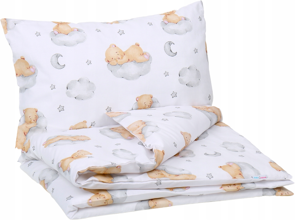 POŚCIEL DO ŁÓŻECZKA 120x60 DZIECIĘCA NIEMOWLĘCA 120X90 cm 2EL BABYMAM Szerokość kołdry 90 cm