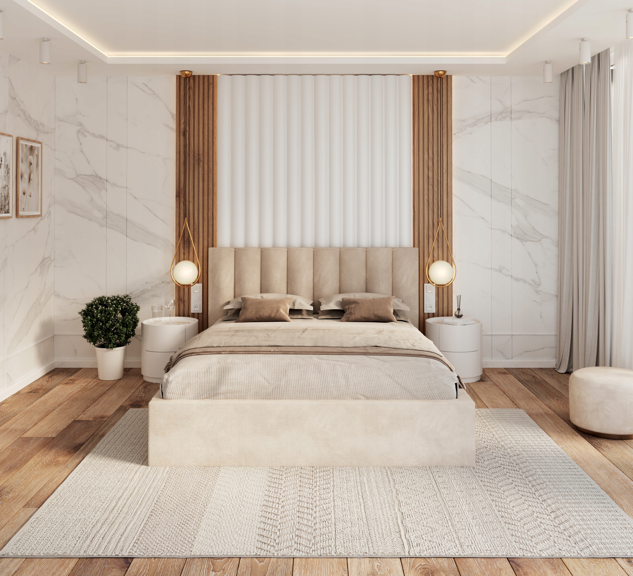 Lůžko 180x200 čalouněný zvedací rošt Kaja