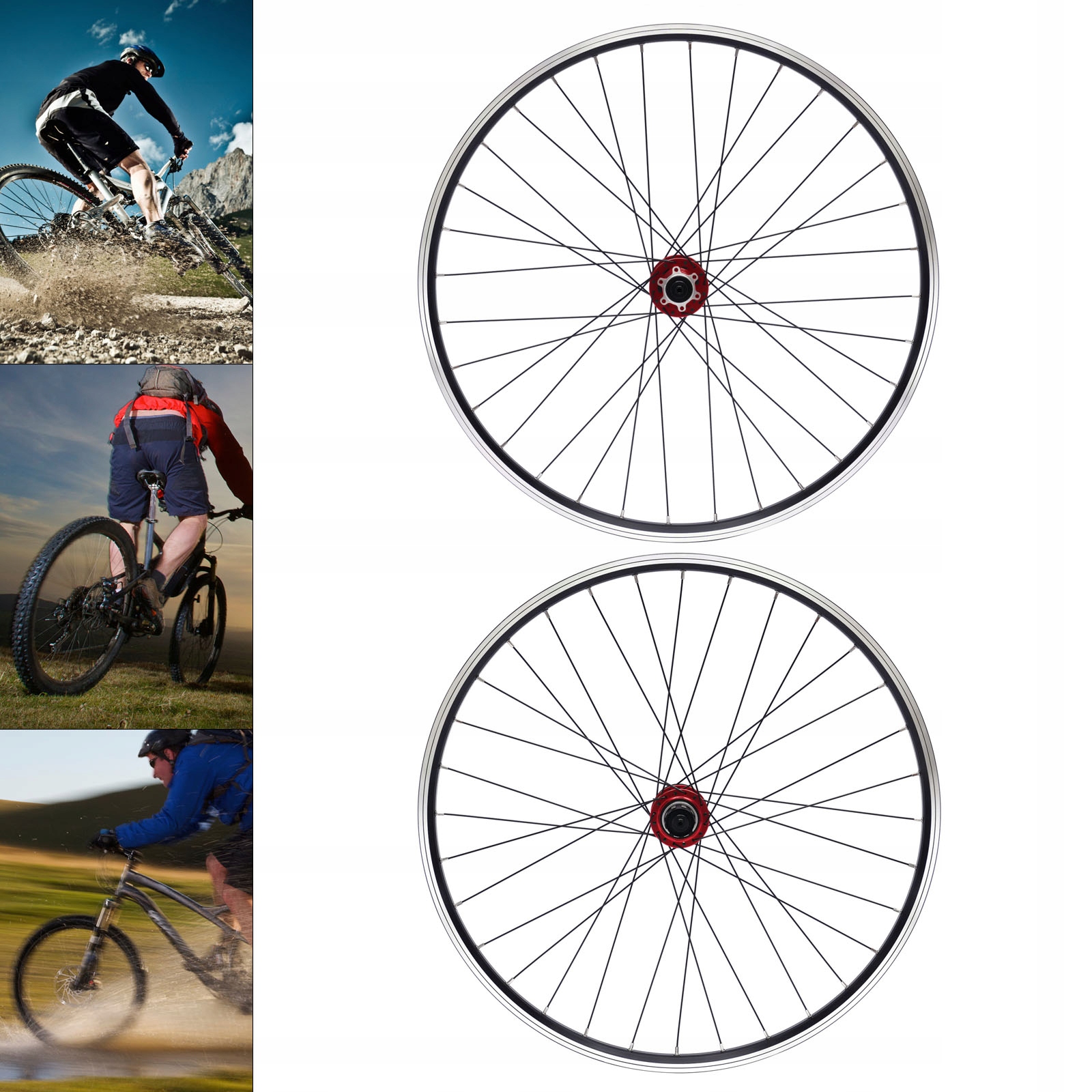 Zestaw kół do rowerów górskich 27" (przednie+tylne koła) Koła rowerowe