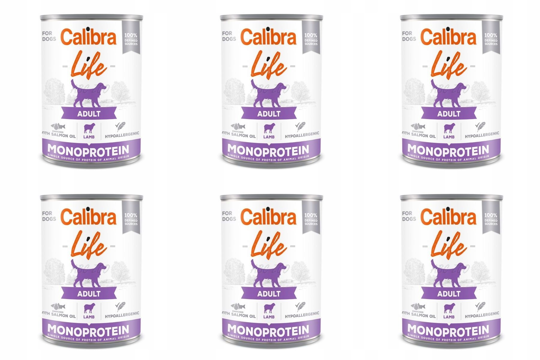 Levně Calibra Life Dog Monoprotein Lamb 6 x 400 g