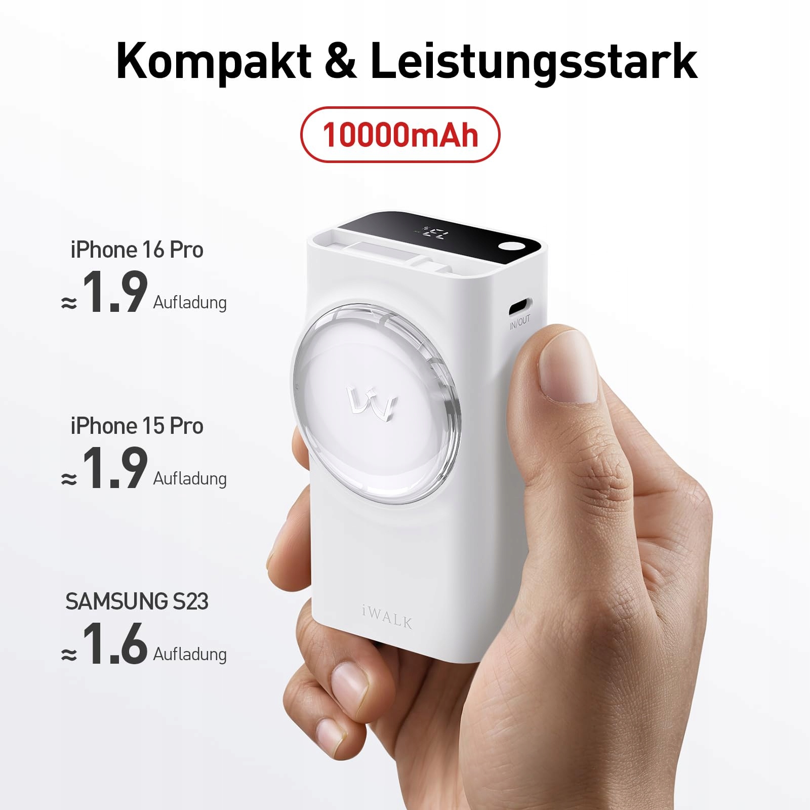 IWALK Powerbank 10000mAh USB-C 30W Fast Charging for iPhone Samsung — miniatura 6