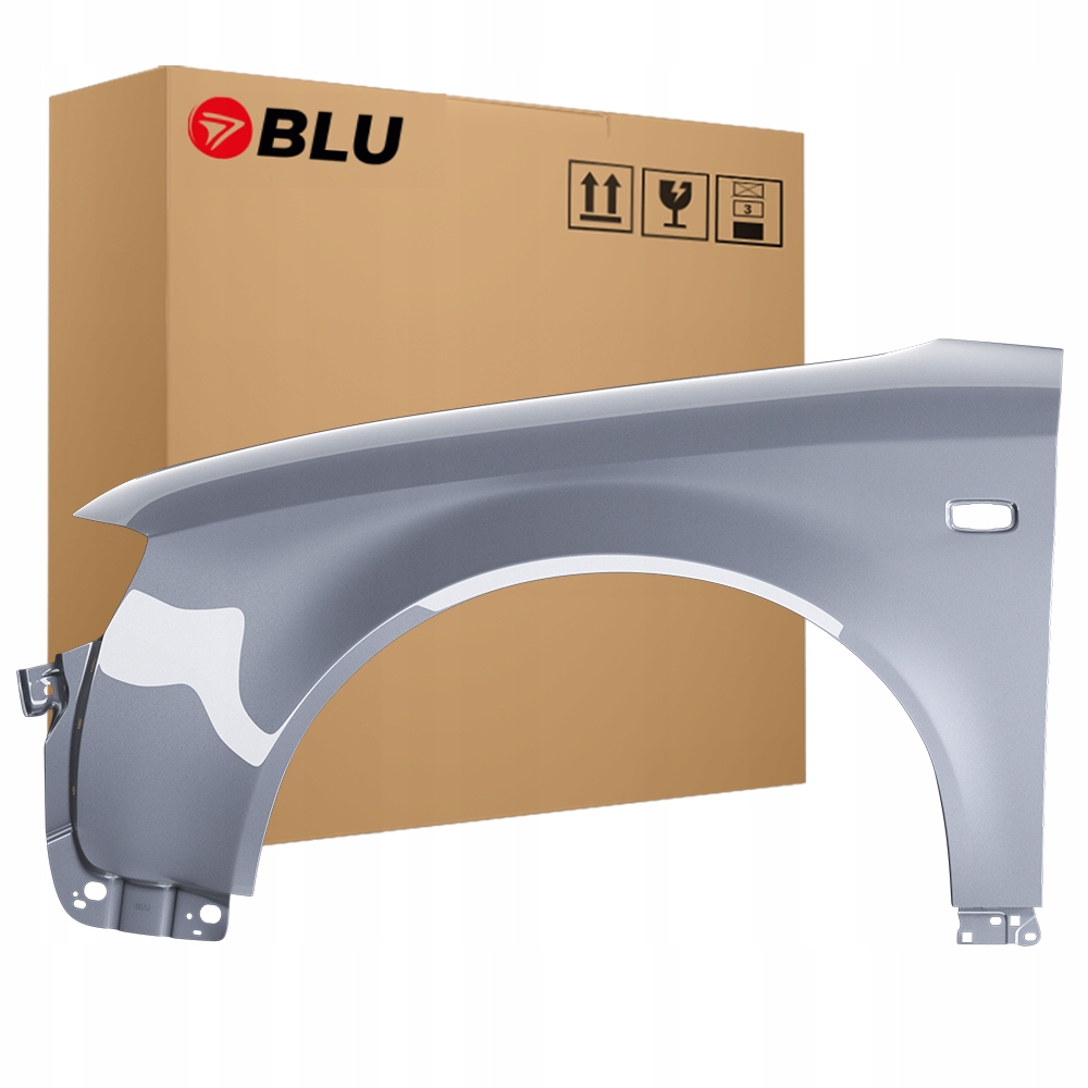 Blu Blatník Audi A4 B6 LY7H levý stříbrný 00-04 přední