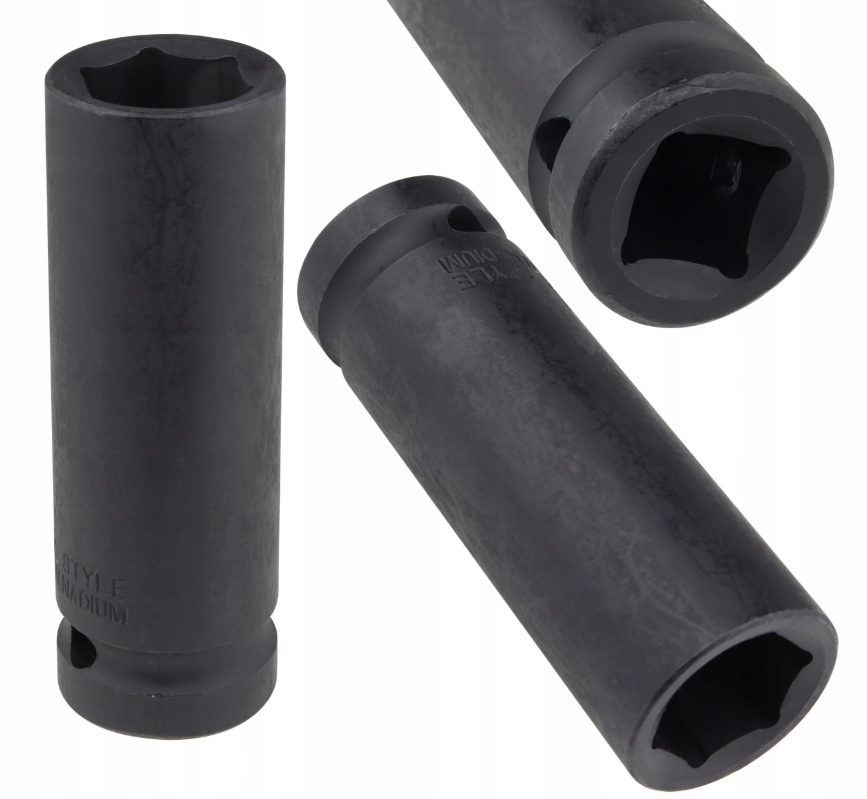 Nasadka Udarowa Klucz Udarowy Cr-mo 6-kąt. Do Kół 78MM Długa 1/2" Cala 19MM