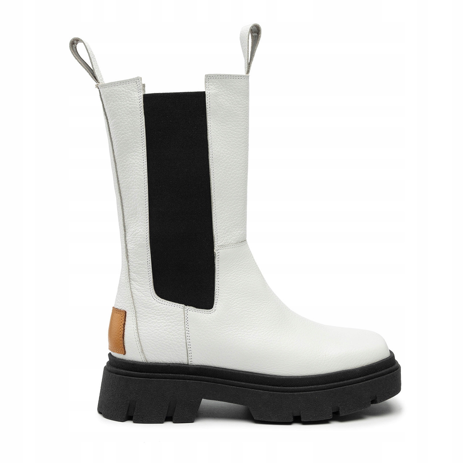 Sztyblety R.Polański 1513 - Biały Lico Wysokość za kostkę