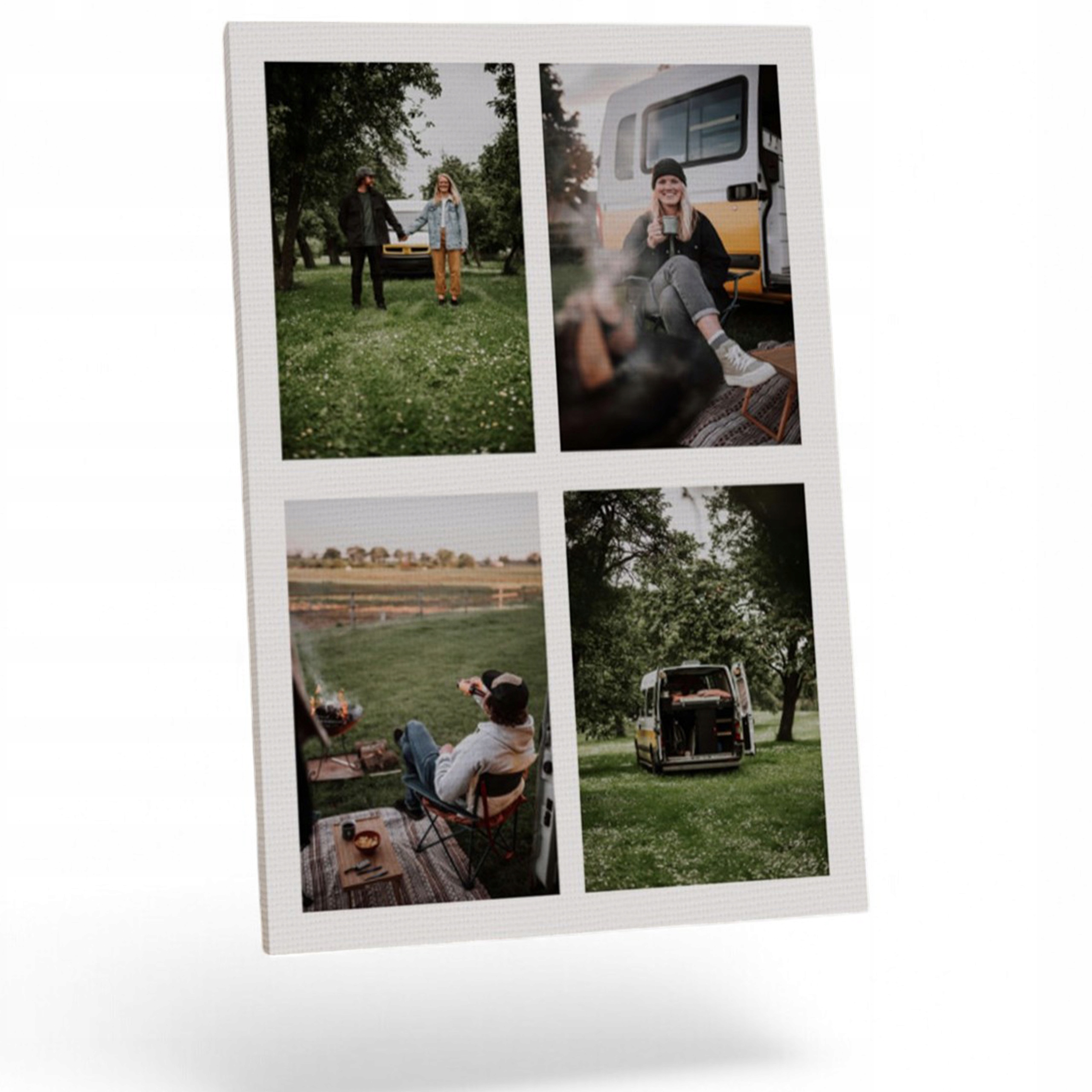 FOTO-obraz na plátně Vaše fotografie 40x60 Koláže Kreator Vzory Ze 4 Fotografií