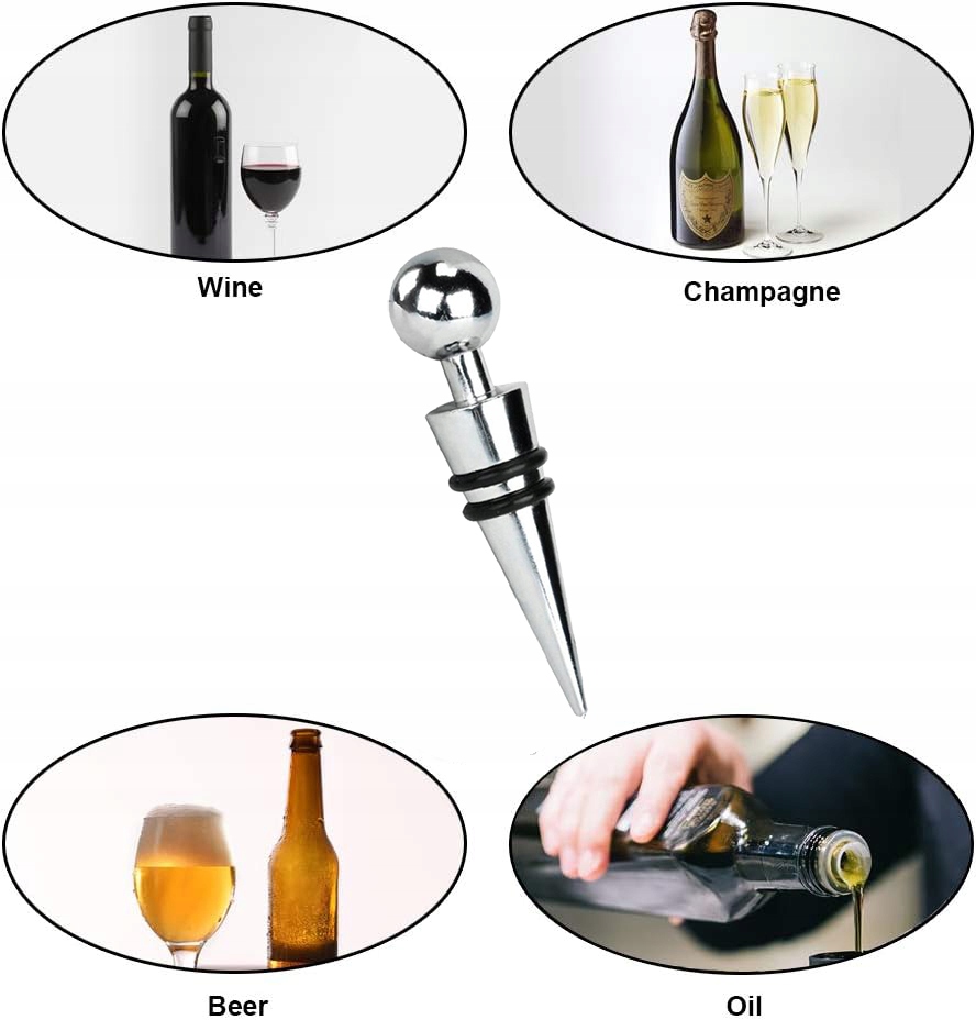 KOREK ZATYCZKA DO BUTELEK WINA SZAMPANA BUTELKI ALKOHOLU Marka inna