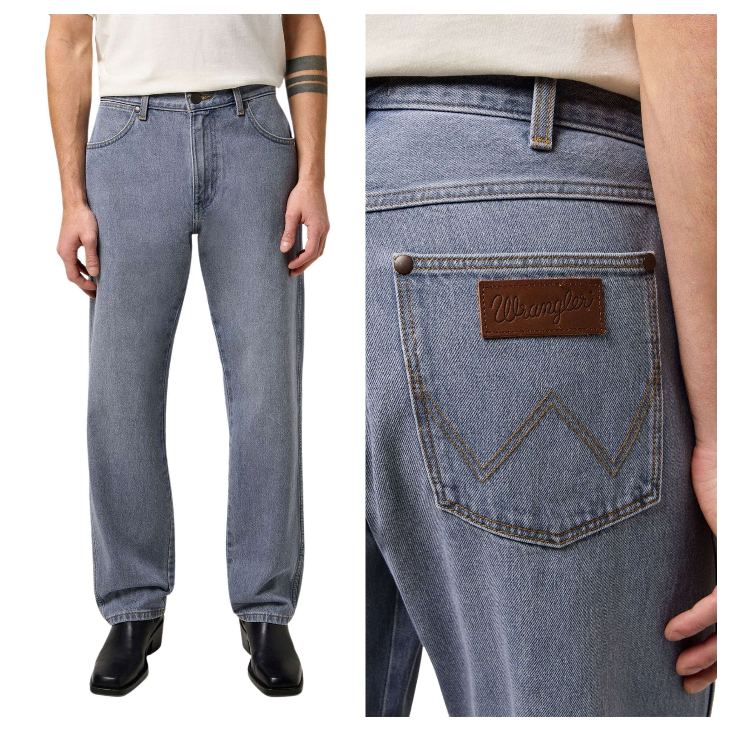 Pánské kalhoty Wrangler Frontier Loose Fit Jeans Light Ice W33 L34