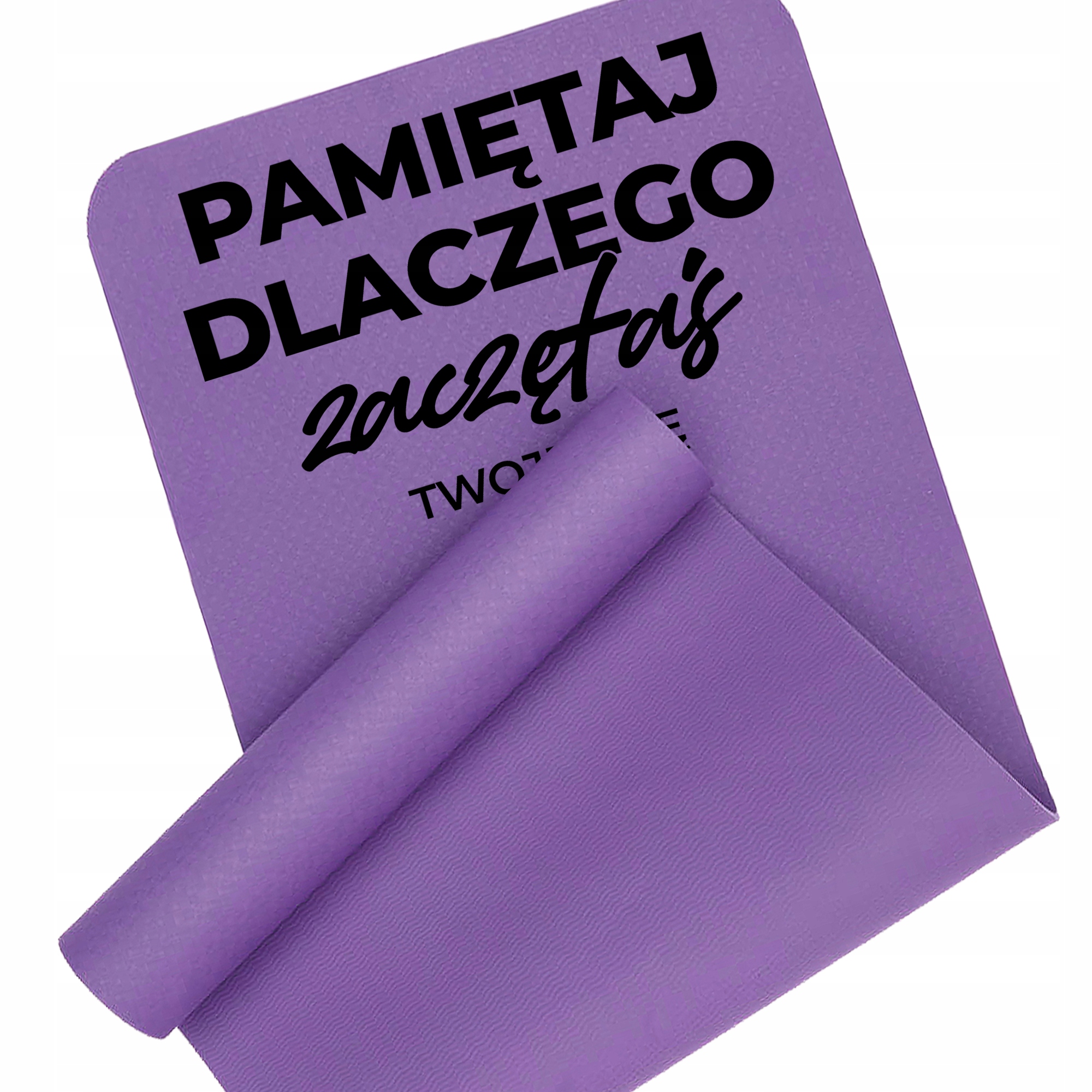 Mata Do Ćwiczeń Fioletowa Fitness Joga Pamiętaj Dlaczego Zaczęłaś Imię Wz