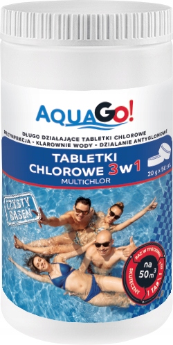 

Tabletki Chlorowe 3w1 Multichlor 1kg AquaGO!
