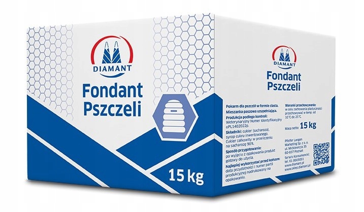 

Ciasto fondant do podkarmiania Diamant Blok 15 kg