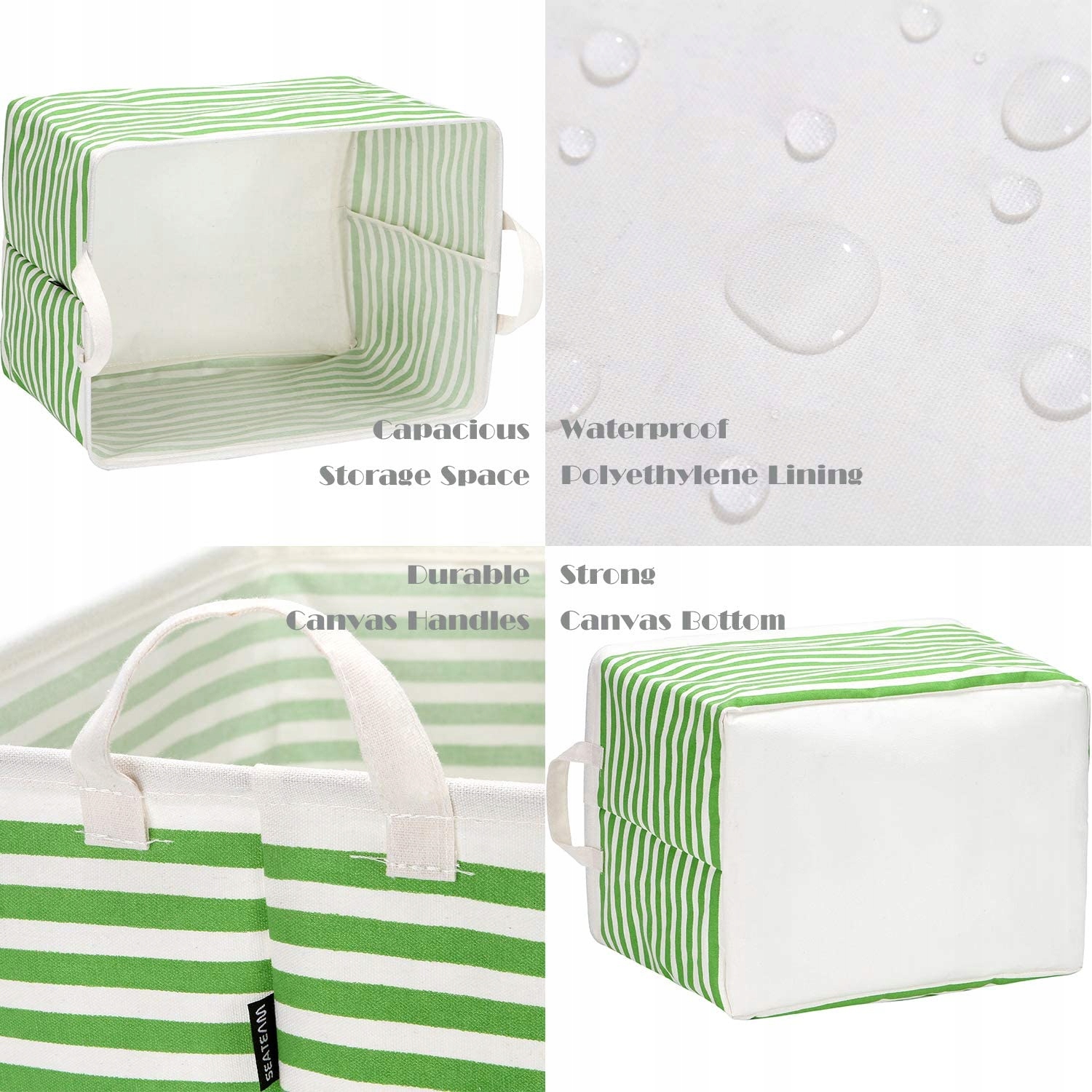 SKŁADANY PŁÓCIENNY ORGANIZER KOSZ 42 X 30 X 25 CM Kolor inny