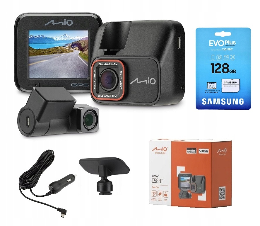 

Kamera Samochodowa Mio C588T Dual Karta 128GB