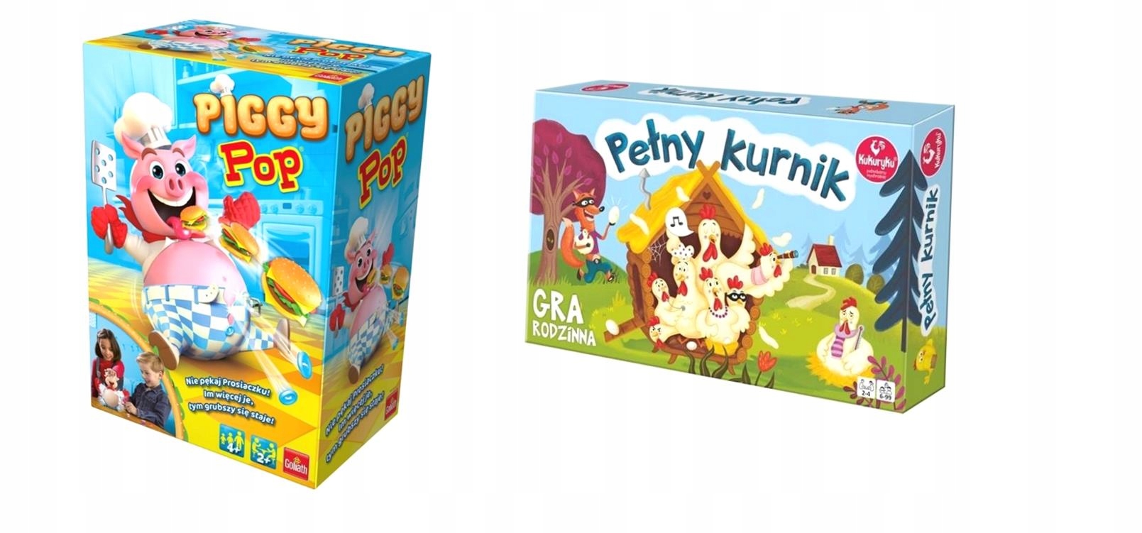 2W1 Pełny Kurnik Gra Piggy Pop Nie Pękaj Prosiaczku