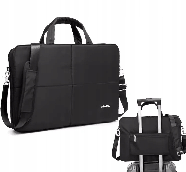 Damska Torba na laptopa 15,6 Kinmac KC27 kieszenie antywstrząsowa czarna